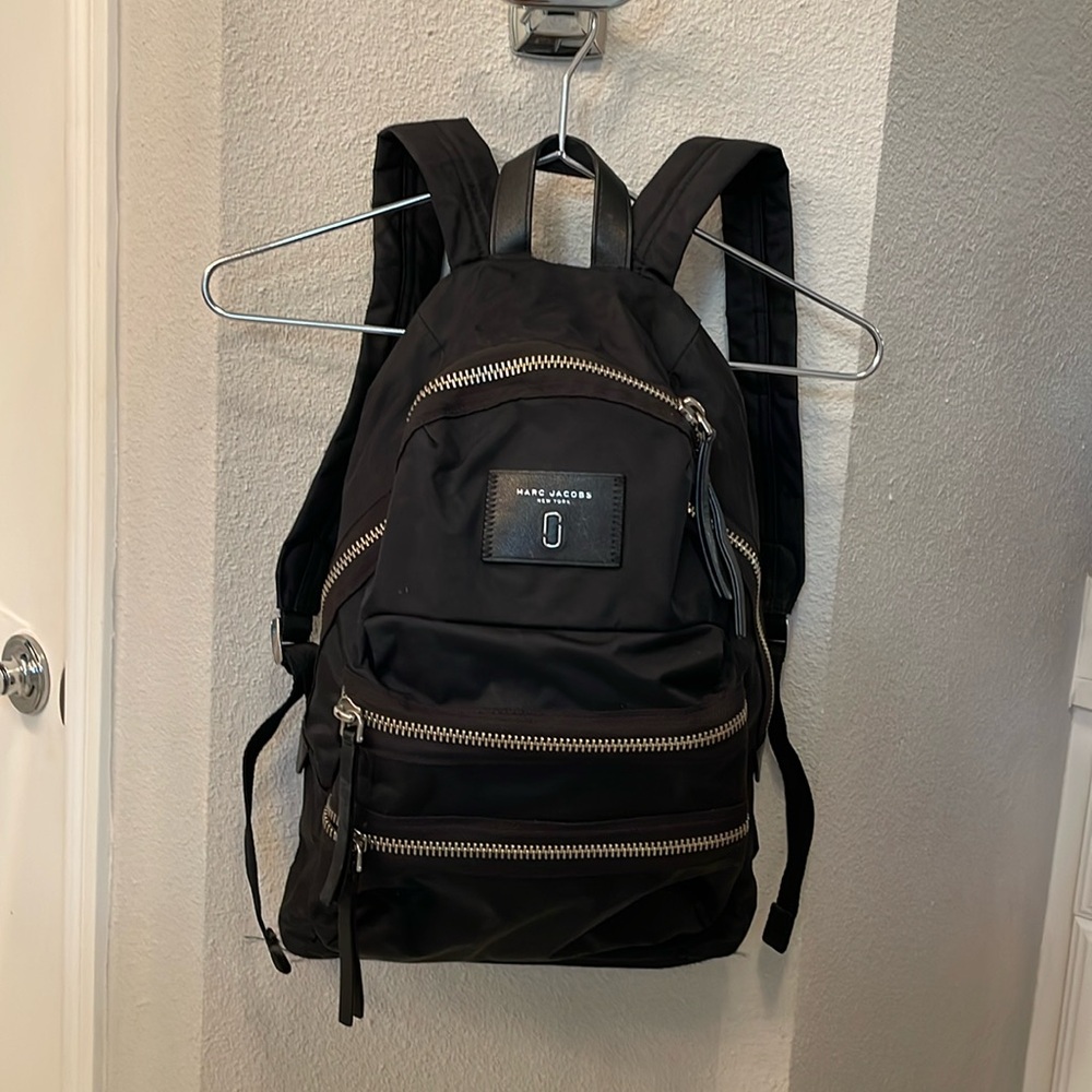 Marc Jacobs black nylon backpack